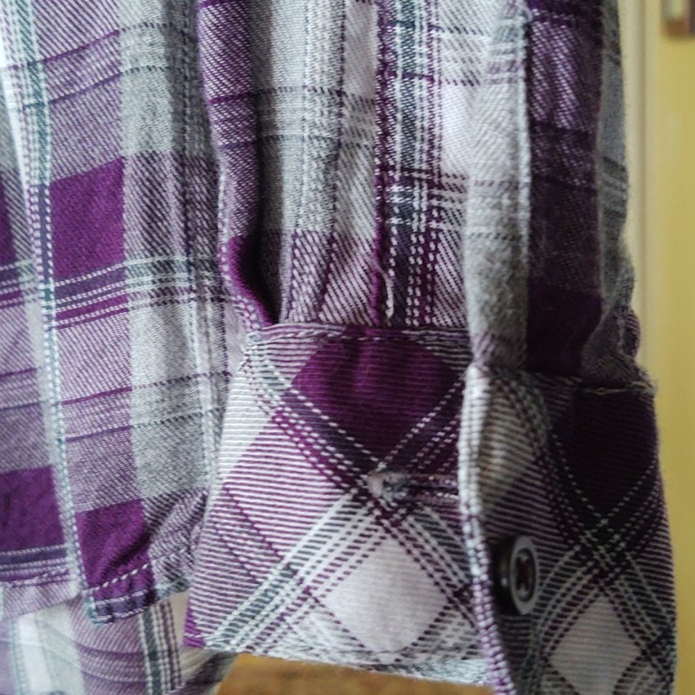 Maison Jules  long sleeves plaid Shirt - Picture 3 of 7